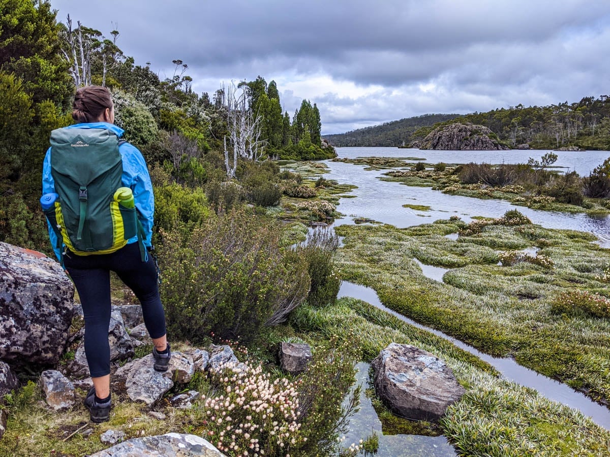 Lake Adelaide on the Walls of Jerusalem Tasmania Hike showing why you should hike