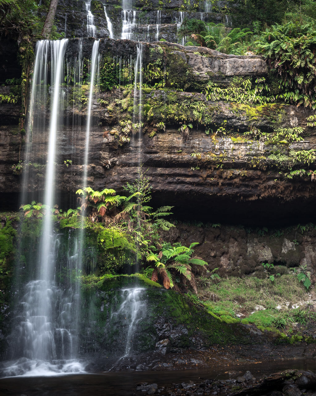 Russel Falls in Mt Field National Park along the Three Falls Circuit