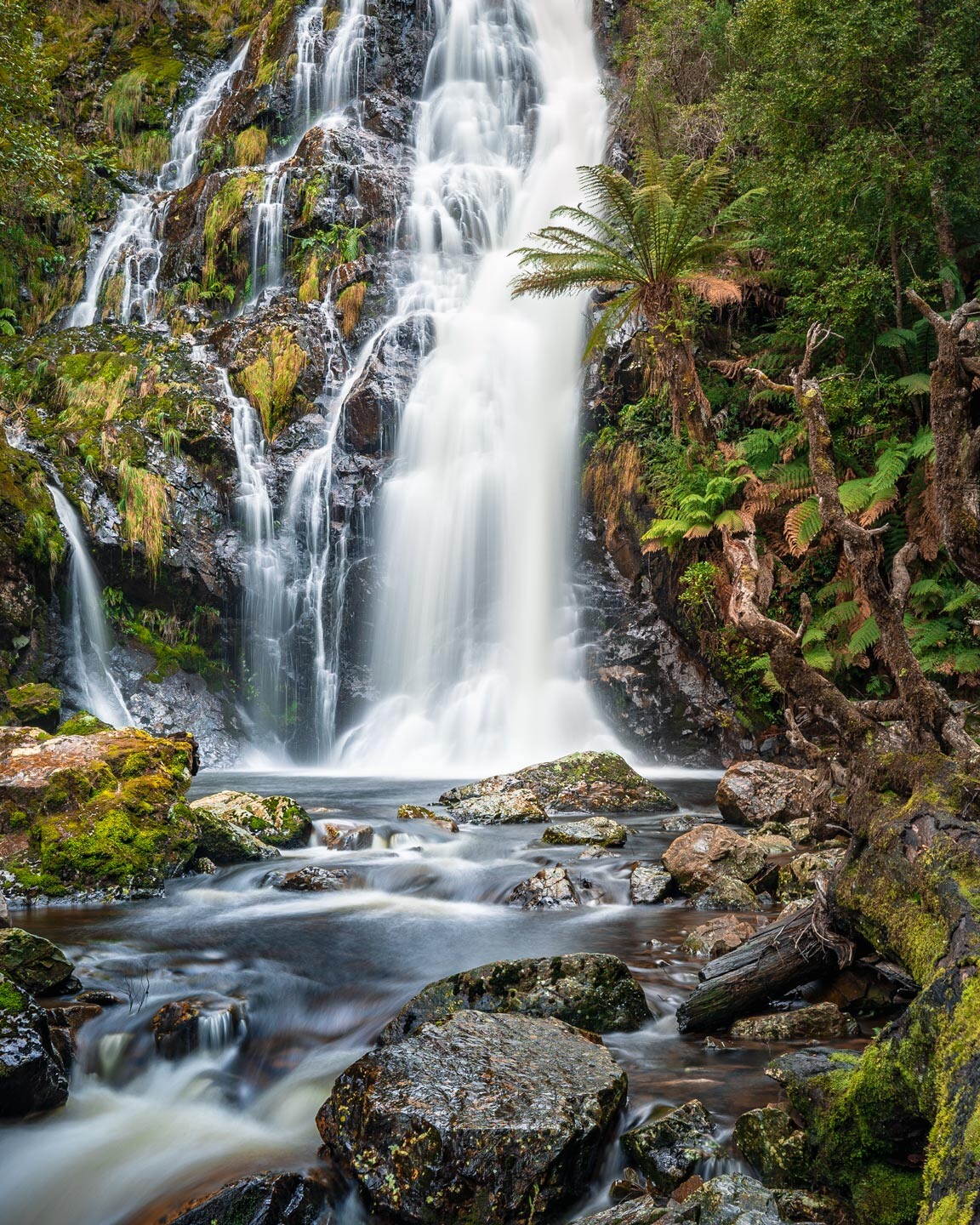 Third Tier of Mathinna Falls in Tasmania