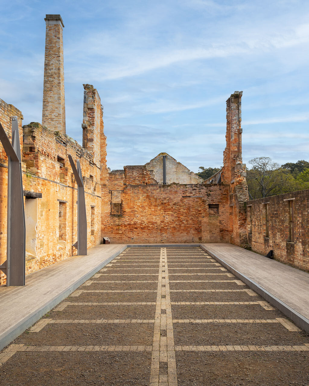 Penitentiary in Ruins at the Port Arthur Historic Site in Tasmania