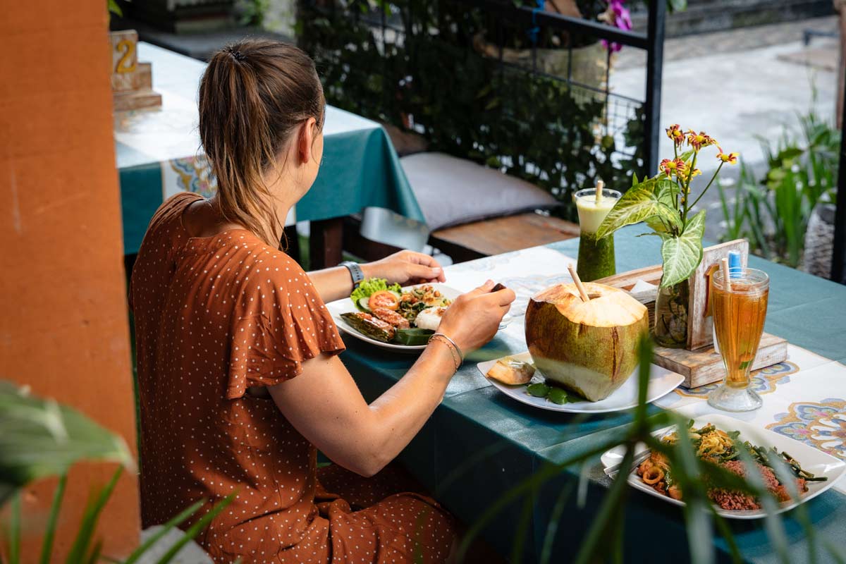 Nasi Campur at Warung Yess in Canggu