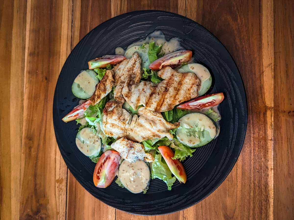 Grilled Chicken Salad at Kedai Jakung Cafe in Medewi