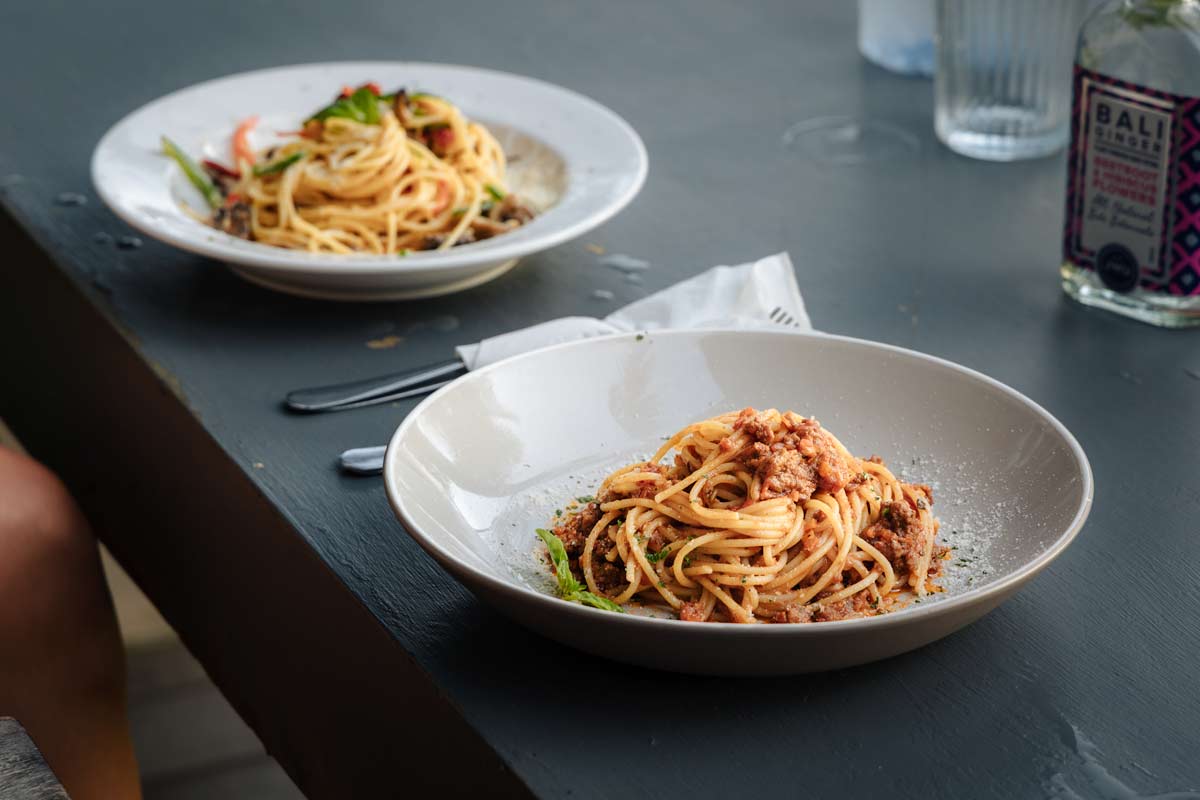 Spaghetti at Koko's Restaurant in Medewi