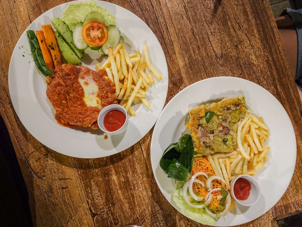 Chicken Parmigiana in Medewi, Bali