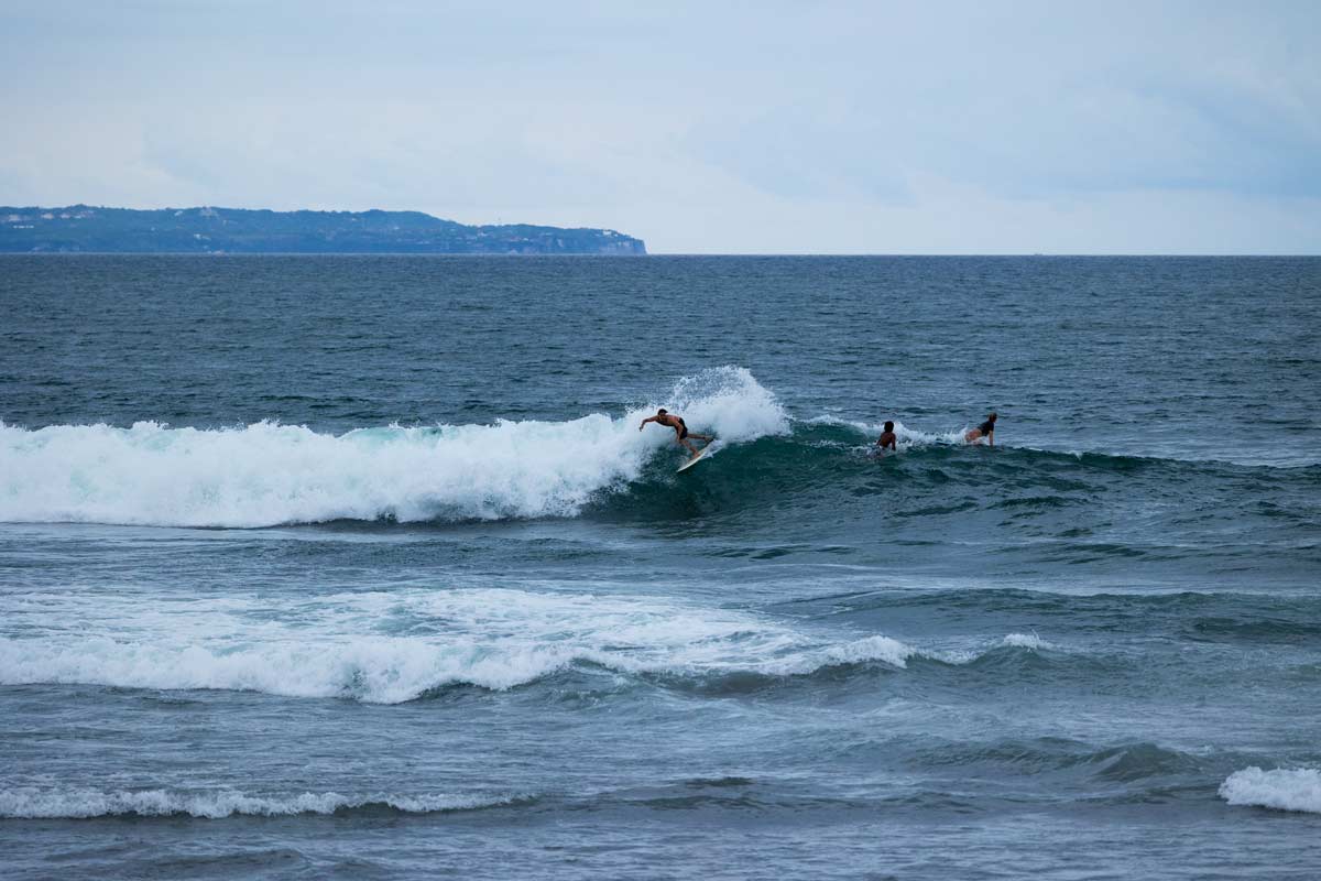 Surfing in Canggu