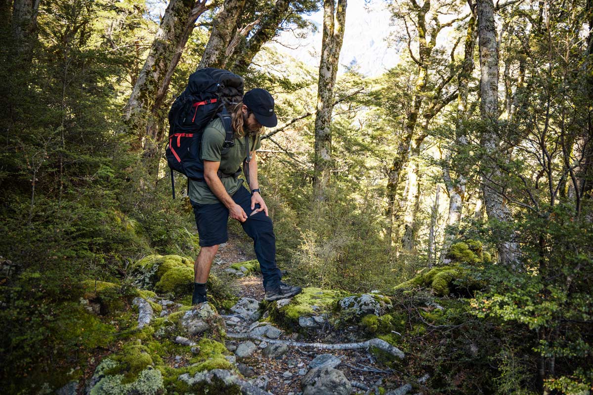 Removing legs off convertible hiking pants